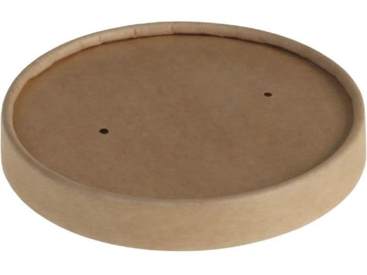 belesse | Deckel Kraft/PE braun | 25 Stk, Ø98mm