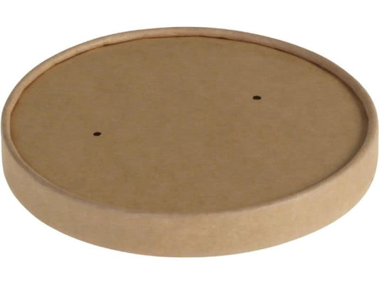 belesse | Deckel Kraft/PE braun | 25 Stk, Ø115mm