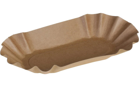 belesse | Tray Kraft, braun | 250 Stk, 125x205x35 mm