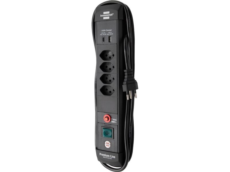 Brennenstuhl | Premium-Line -4+2USB b PD30 | 3m H05VV-F3G1,5