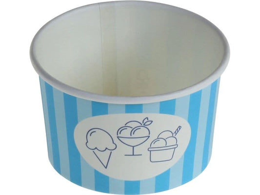 belesse | Eisbecher PE 180ml | 50 Stk, blau, Ø85x52mm