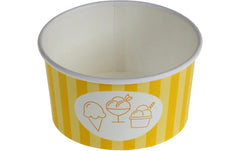 belesse | Eisbecher PE 240ml | 50 Stk, gelb, Ø96x52mm