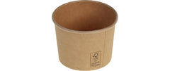 belesse | nature Eisbecher Kraft/PLA 120ml | 50 Stk, Ø73x54mm, braun