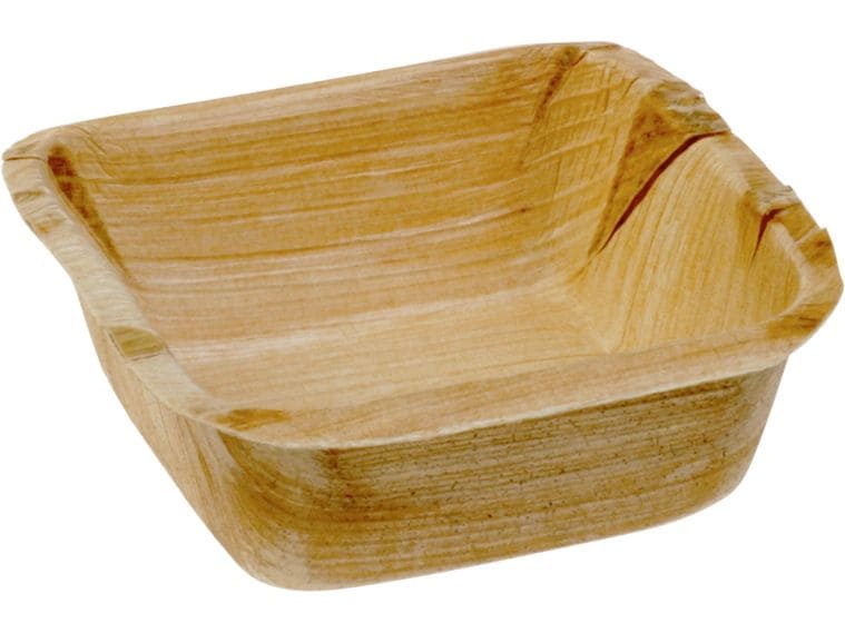 belesse | nature Dip-Schale Palmblatt | 25 Stk, 70x70x25mm