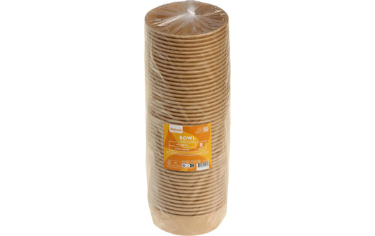belesse | Schale Kraft/PE 500ml braun | 50 Stk, Ø150x45mm