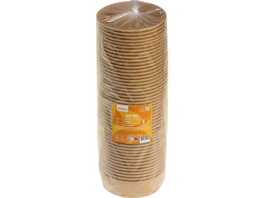 belesse | Schale Kraft/PE 500ml braun | 50 Stk, Ø150x45mm