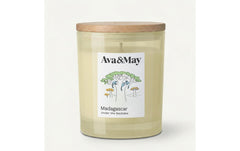 AVA & MAY | Duftkerze Madagascar, 220 gr | Brenndauer 56h, 100% pflanzlicher Wachs