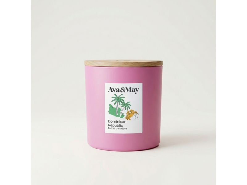 AVA & MAY | AVA&MAYDuftkerze DominikanischeRepublik,410 | Brenndauer 62h, 100% pflanzlicher Wachs