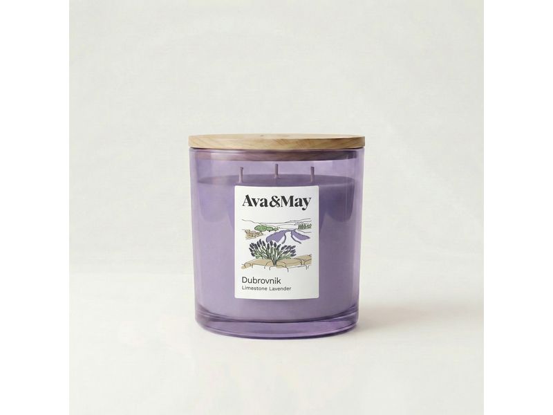 AVA & MAY | Duftkerze Dubrovnik, 410 gr | Brenndauer 62h, 100% pflanzlicher Wachs