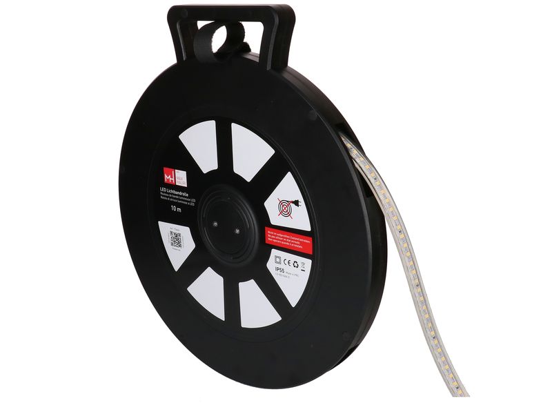 Max Hauri | LED Lichtbandrolle 10m 2-seitig 360° | 4000K 8600lm IP55