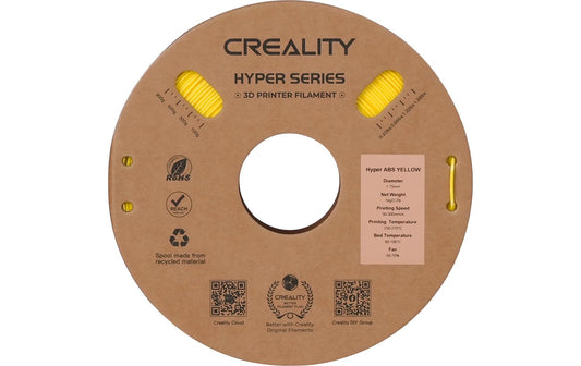 Creality | Hyper ABS Filament Gelb | Schnelles ABS Druckfilament 1kg