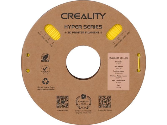 Creality | Hyper ABS Filament Gelb | Schnelles ABS Druckfilament 1kg