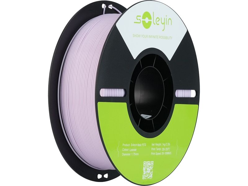 Creality | Soleyin PETG Filament Backstein Lavendel | Feuchtigkeitsresistentes PETG Filament 1kg