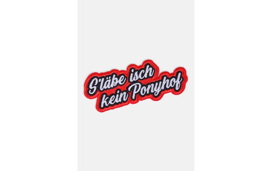 Swissmeme | Patch | S`läbe esch kein Ponyhof
