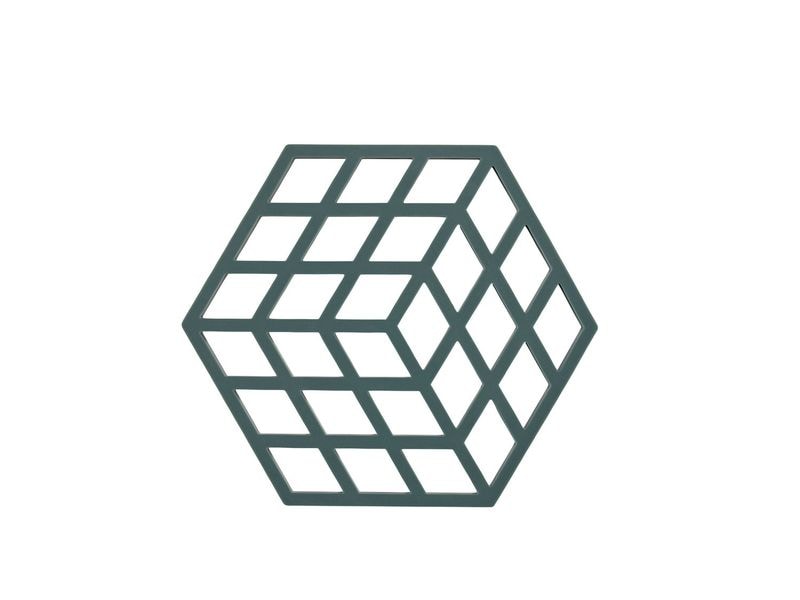 Zone Denmark | Zone Topfuntersetzer Cube, Cactus | 16x14x0.9 cm (LxBxH), Silikon
