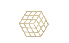 Zone Denmark | Zone Topfuntersetzer Cube, Sand | 16x14x0.9 cm (LxBxH), Silikon