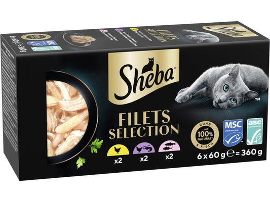 Sheba | Filets Selection Huhn&Fisch 6x60g