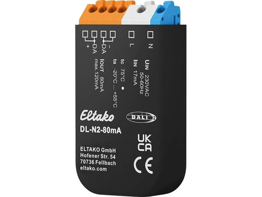 Eltako | DL-N2-80mA | DALI-2-Bus-Netzteil 80 mA für Einbaumontage