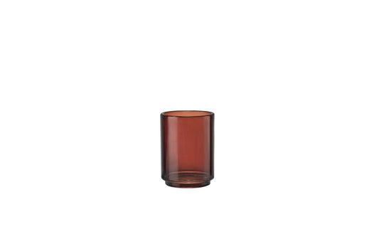 Zone Denmark | Zahnputzbecher Tada, Brown | 7.5x10 cm (DxH), Glas