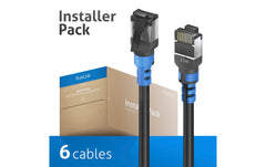 PureLink FlexInstall | FlexInstall Patchkabel Cat.6A S/FTP 15m, 6 | Cat.6A, AWG30, InstallerPack, 6 Stk