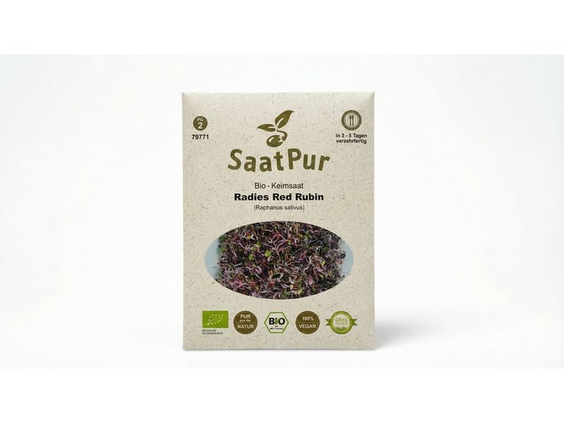 Gorilla Gardening | Bio-Keimsaat Microgreens Radies | Red Rubin