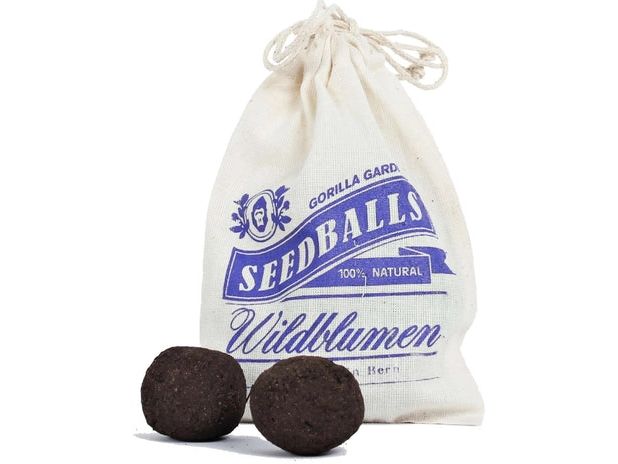 Gorilla Gardening | Seedballs Wildblumen | im Baumwollbeutel