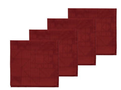 Södahl | Stoffserviette Star 45x45cm, 4er Set | Red, 100% Baumwolle