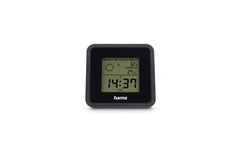Hama | Thermometer und Hygrometer Borneo | digital, für innen, Schwarz
