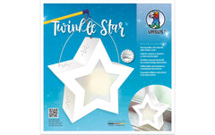 URSUS | Laternen-Bastelset Twinkle Star | Stern Fotokarton weiss