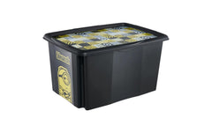 keeeper | Dreh-/Stapelbox mit Deckel 45 l | Karolina Minions Mosaic