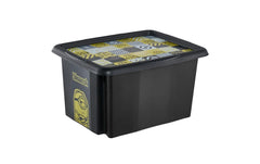 keeeper | Dreh-/Stapelbox mit Deckel 15 l | Karolina Minions Mosaic