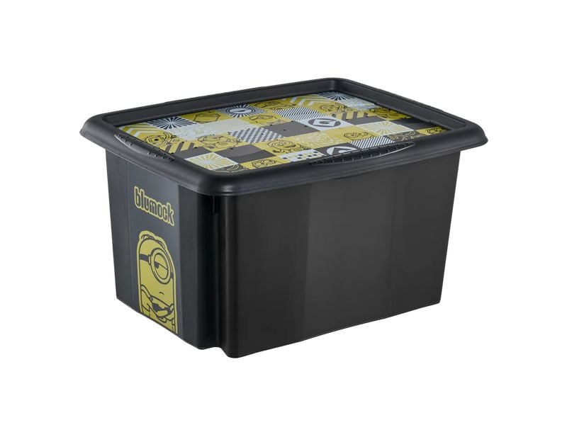 keeeper | Dreh-/Stapelbox mit Deckel 15 l | Karolina Minions Mosaic