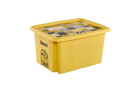 keeeper | Dreh-/Stapelbox mit Deckel 15 l | Karolina Minions Mosaic