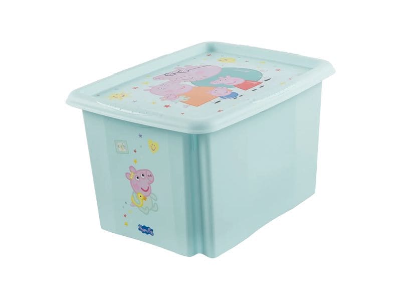 keeeper | Dreh-/Stapelbox mit Deckel 30 l | Karolina Peppa Pig