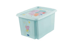 keeeper | Dreh-/Stapelbox mit Deckel 30 l | Karolina Peppa Pig