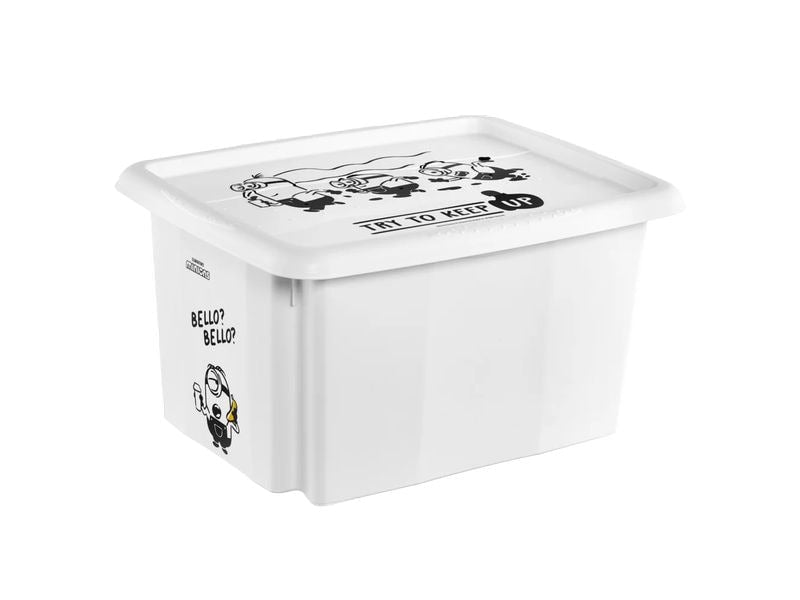 keeeper | Dreh-/Stapelbox mit Deckel 15 l | Karolina Minions Bello