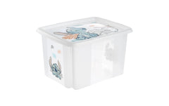 keeeper | Dreh-/Stapelbox mit Deckel 30 l | Karolina Stitch