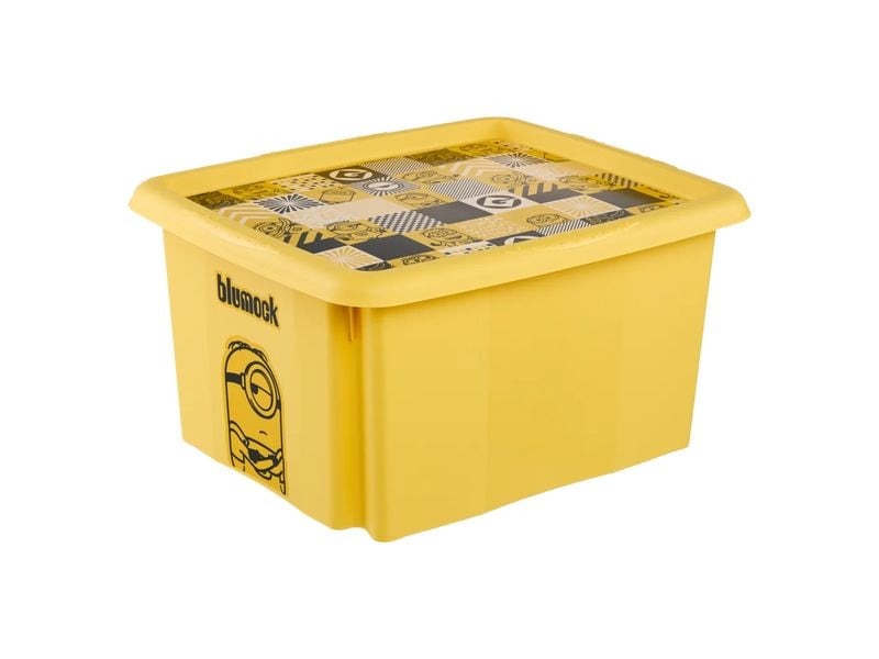 keeeper | Dreh-/Stapelbox mit Deckel 24 l | Karolina Minions Mosaic