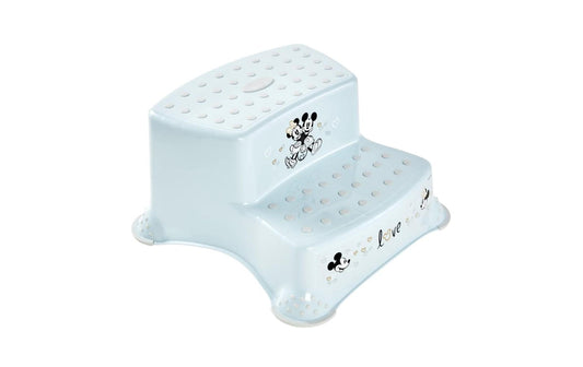 keeeper | 2-Stufen Schemel mit Anti-Rutsch | Mickey, blau