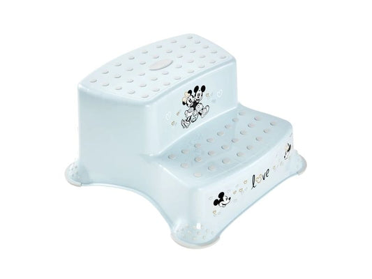 keeeper | 2-Stufen Schemel mit Anti-Rutsch | Mickey, blau