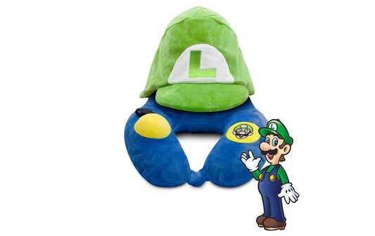 Travelmall | Nintendo Super Mario Luigi | Hooded Pillow