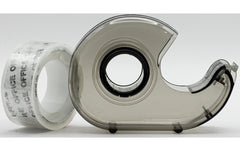 Office | Klebeband mit Abroller | grau, transparent, 10mx19mm