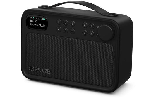 Pure | DAB+ Radio Elan One2 Schwarz | DAB+/UKW-Radio, BT, Akku, IPX5