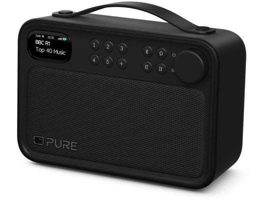 Pure | DAB+ Radio Elan One2 Schwarz | DAB+/UKW-Radio, BT, Akku, IPX5