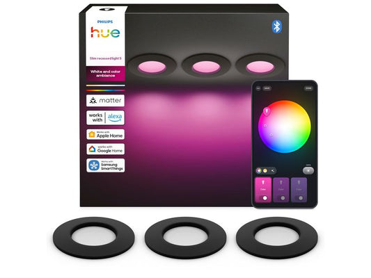 Philips Hue | WCA Slim Recessed Light S | x3-Black