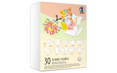 URSUS | Bastelpapier Figuren | 30 Stück, blanko