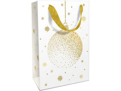 Braun + Company | B + C Geschenktasche 24x36x13 cm | Festive Moment, white