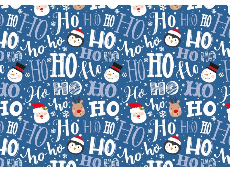 Braun + Company | B + C Geschenkpapier 2mx70cm | Santa & Friends