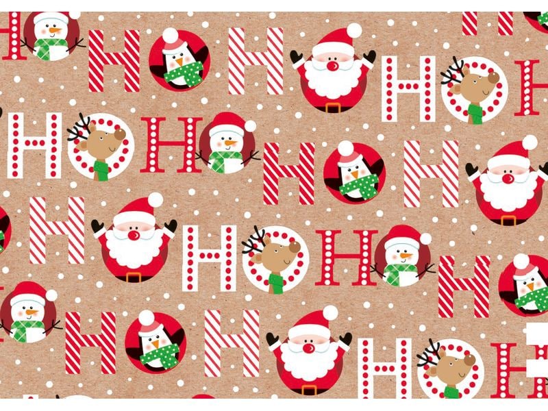 Braun + Company | B + C Geschenkpapier 2mx70cm | Happy hoho
