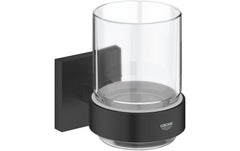 GROHE | Start Cube Mundspülglas | Zahnglas inklusive Halterung